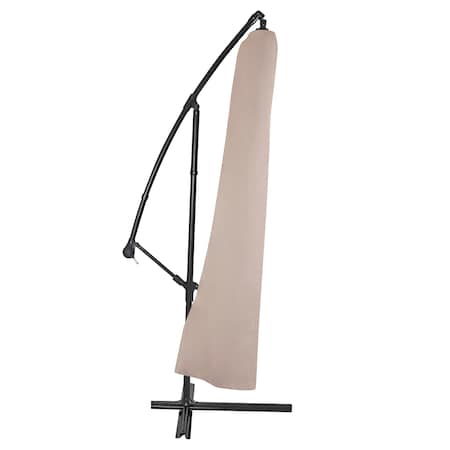 Modern Leisure Monterey Offset Patio Umbrella Cover, Fits 13ft Round & 9ft Square Patio Umbrellas, Beige 2914